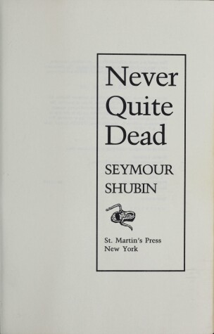 Book cover for Never Quite Dead