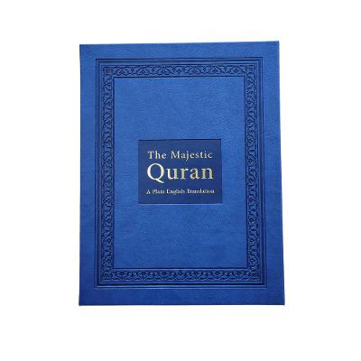 Book cover for The Majestic Quran - Blue Luxury Edition