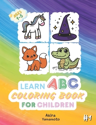 Book cover for Learn ABC Coloring Book For Children