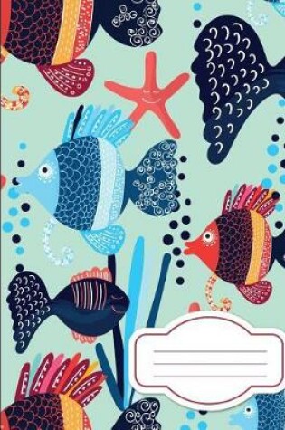 Cover of Blue Sea Fish, Composition Notebook