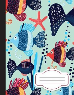 Cover of Blue Sea Fish, Composition Notebook