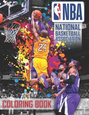 Book cover for NBA National Basketball Association Coloring Book