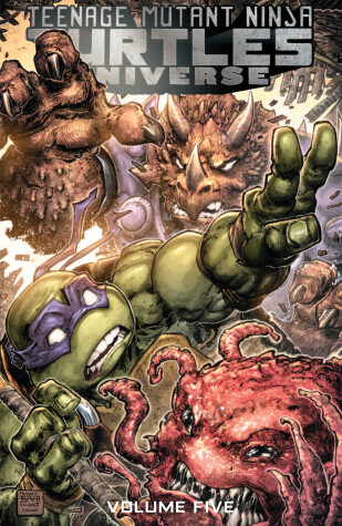 Book cover for Teenage Mutant Ninja Turtles Universe, Vol. 5: The Coming Doom