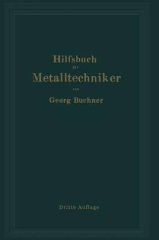 Cover of Hilfsbuch Fur Metalltechniker