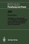 Book cover for Verfahren zur Bewertung von Auftrags-Durchlaufzeiten in den indirekt-produktiven Bereichen von Maschinenbau-Unternehmen