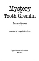 Book cover for The Mystery of the Tooth Gremlin