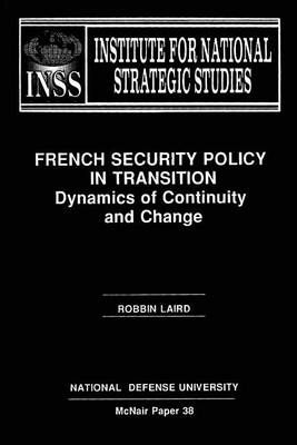 Book cover for French Security Policy in Transition