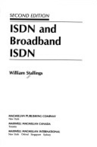 Cover of ISDN and Broadband ISDN