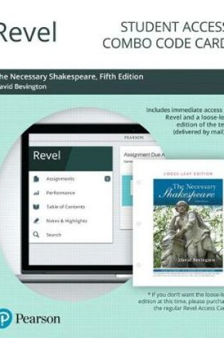 Cover of Revel for the Necessary Shakespeare -- Combo Access Card