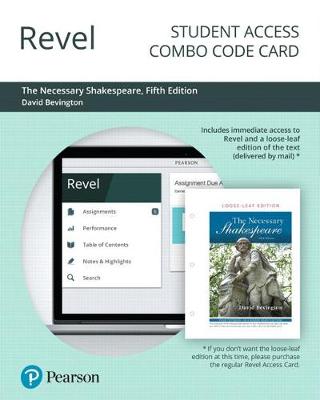 Book cover for Revel for the Necessary Shakespeare -- Combo Access Card