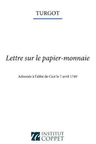 Cover of Lettre sur le papier-monnaie