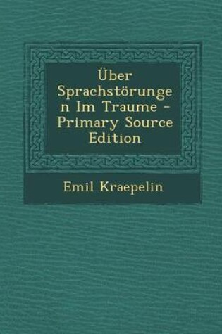 Cover of Uber Sprachstorungen Im Traume