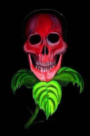 Cover of Journal Skull Flower Goth Horror