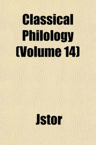 Cover of Classical Philology Volume 14