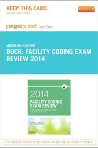 Cover of Part - Facility Coding Exam Review 2014 - Pageburst E-Book on Kno (Retail Access Card)