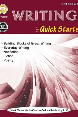 Cover of Writing Quick Starts Workbook, Grades 4 - 12