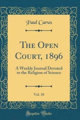 Cover of The Open Court, 1896, Vol. 10