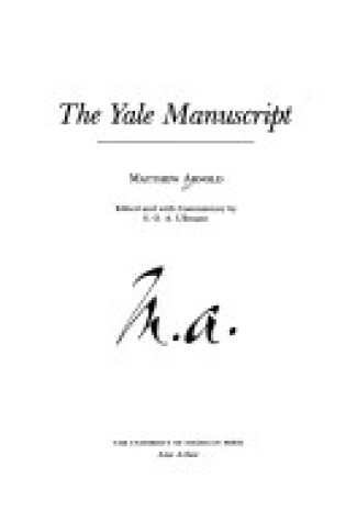 Cover of The Yale Manuscript