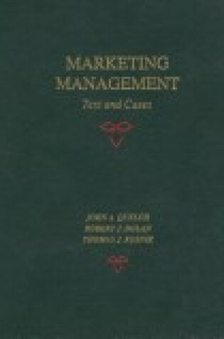 Cover of Marketing Management