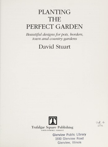 Book cover for Planting the Perfect Garden