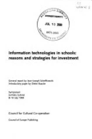 Cover of Information Technologies in Schools