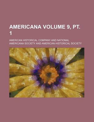 Book cover for Americana Volume 9, PT. 1