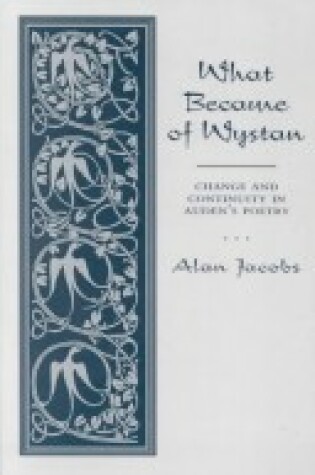 Cover of What Became of Wystan?