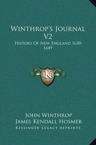 Cover of Winthrop's Journal V2