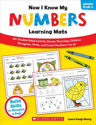 Cover of Now I Know My Numbers Learning Mats, Grades PreK-1