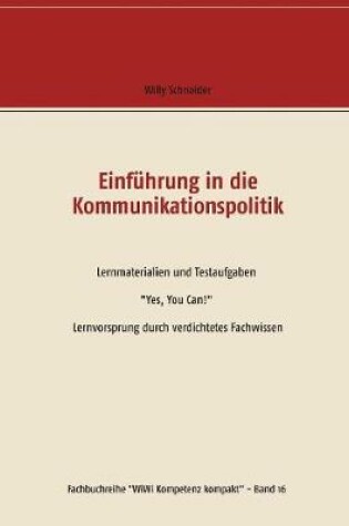 Cover of Einführung in die Kommunikationspolitik