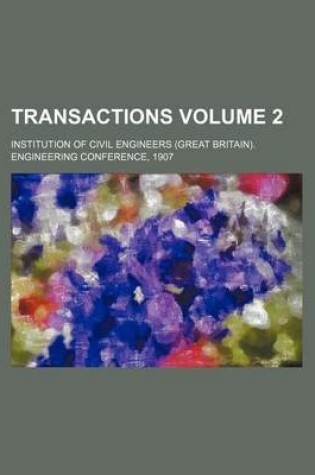 Cover of Transactions Volume 2