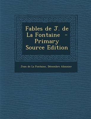 Book cover for Fables de J. de La Fontaine