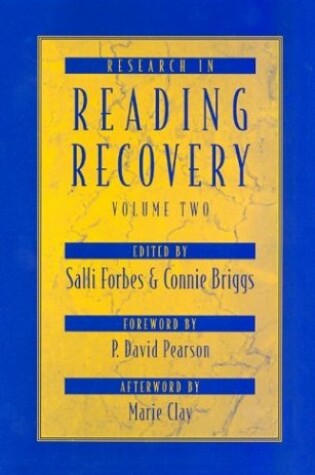 Cover of Research in Reading Recovery