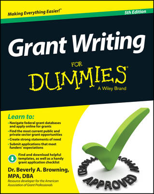 Book cover for Grant Writing for Dummies, 5th Edition