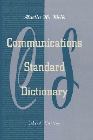 Cover of Communications Standard Dictionary