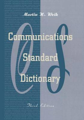 Book cover for Communications Standard Dictionary