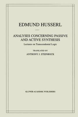 Cover of Analyses Concerning Passive and Active Synthesis