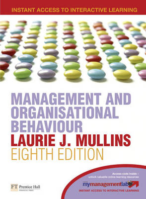 Book cover for Management and Organisational Behaviour plus MyLab access code