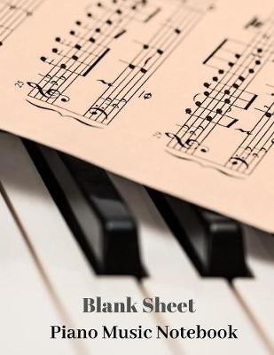 Book cover for Blank Sheet Piano Music Notebook