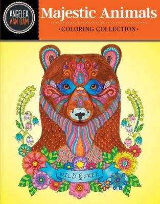 Book cover for Hello Angel Majestic Animals Coloring Collection