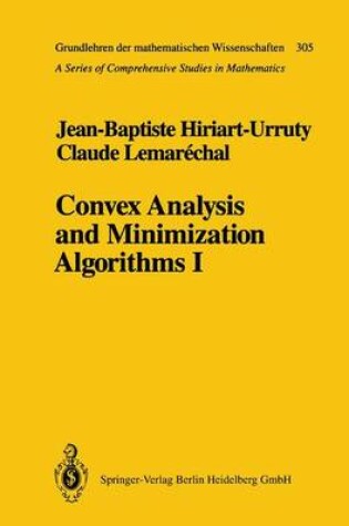 Cover of Convex Analysis and Minimization Algorithms I