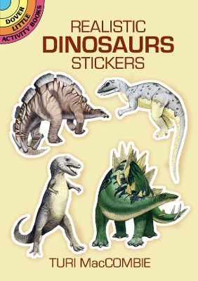 Book cover for Realistic Dinosaurs Stickers