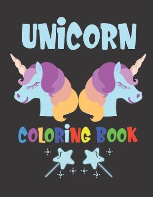 Book cover for Unicorn coloring book