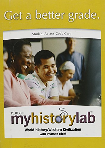 Book cover for NEW MyLab History without Pearson eText -- Standalone Access Card -- for Western Civilization