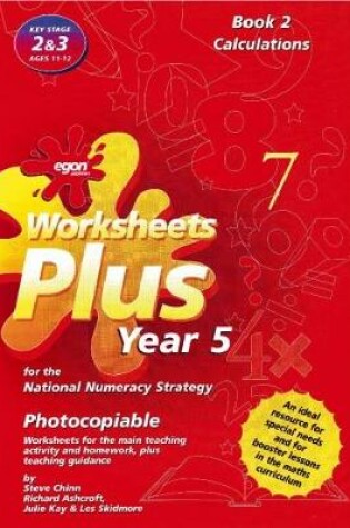 Cover of Worksheets Plus for the National Numeracy Strategy Year 5