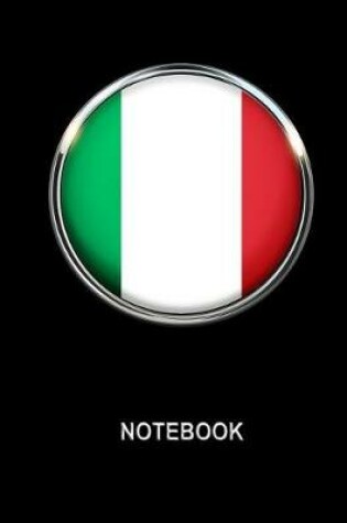 Cover of Notebook. Italy Flag Cover. Composition Notebook. College Ruled. 8.5 x 11. 120 Pages.