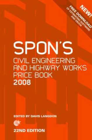 Cover of Spon's Civil Engineering and Highway Works Price Book 2008