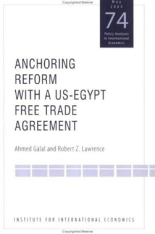 Cover of Anchoring Reform with a US–Egypt Free Trade Agreement