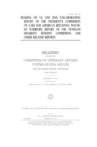 Cover of Hearing on VA and DOD collaboration