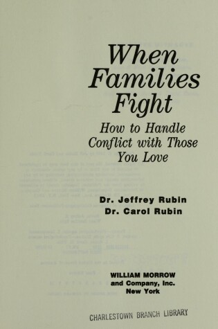 Cover of When Families Fight